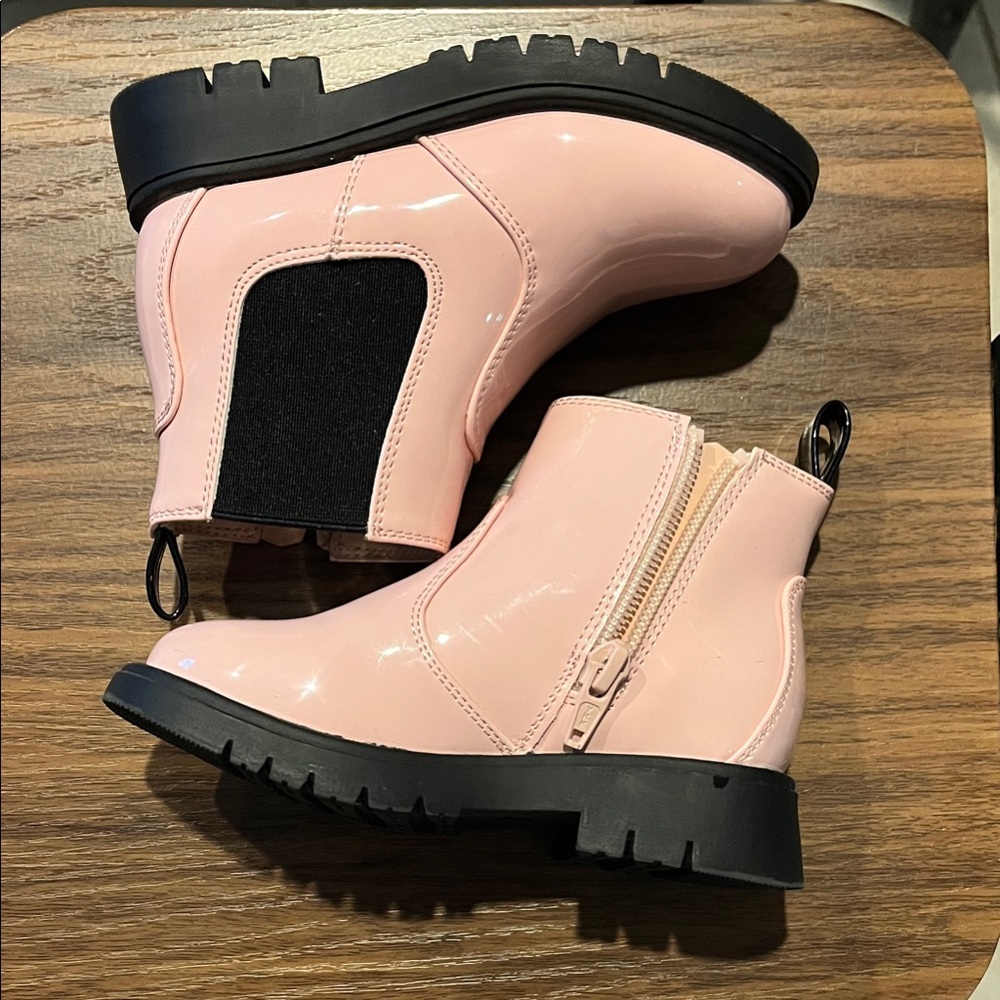 GAP Kids Pink Boots with Black Soles